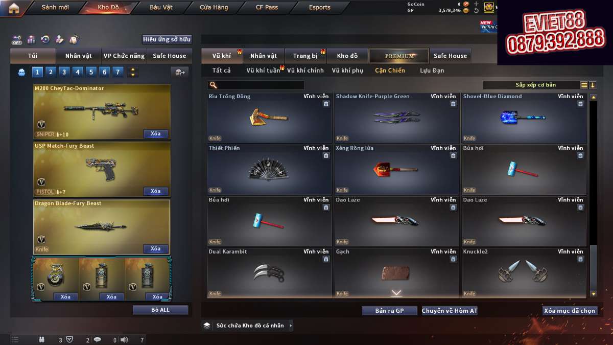 shop acc cf uy tin gia re